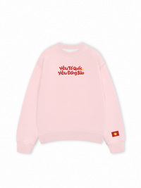 Áo Sweater Nỉ Hai Da Yêu Tổ Quốc, Yêu Đồng Bào
