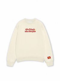 Áo Sweater Nỉ Hai Da Yêu Tổ Quốc, Yêu Đồng Bào