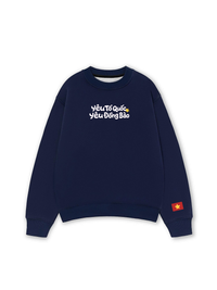 Áo Sweater Nỉ Hai Da Yêu Tổ Quốc, Yêu Đồng Bào