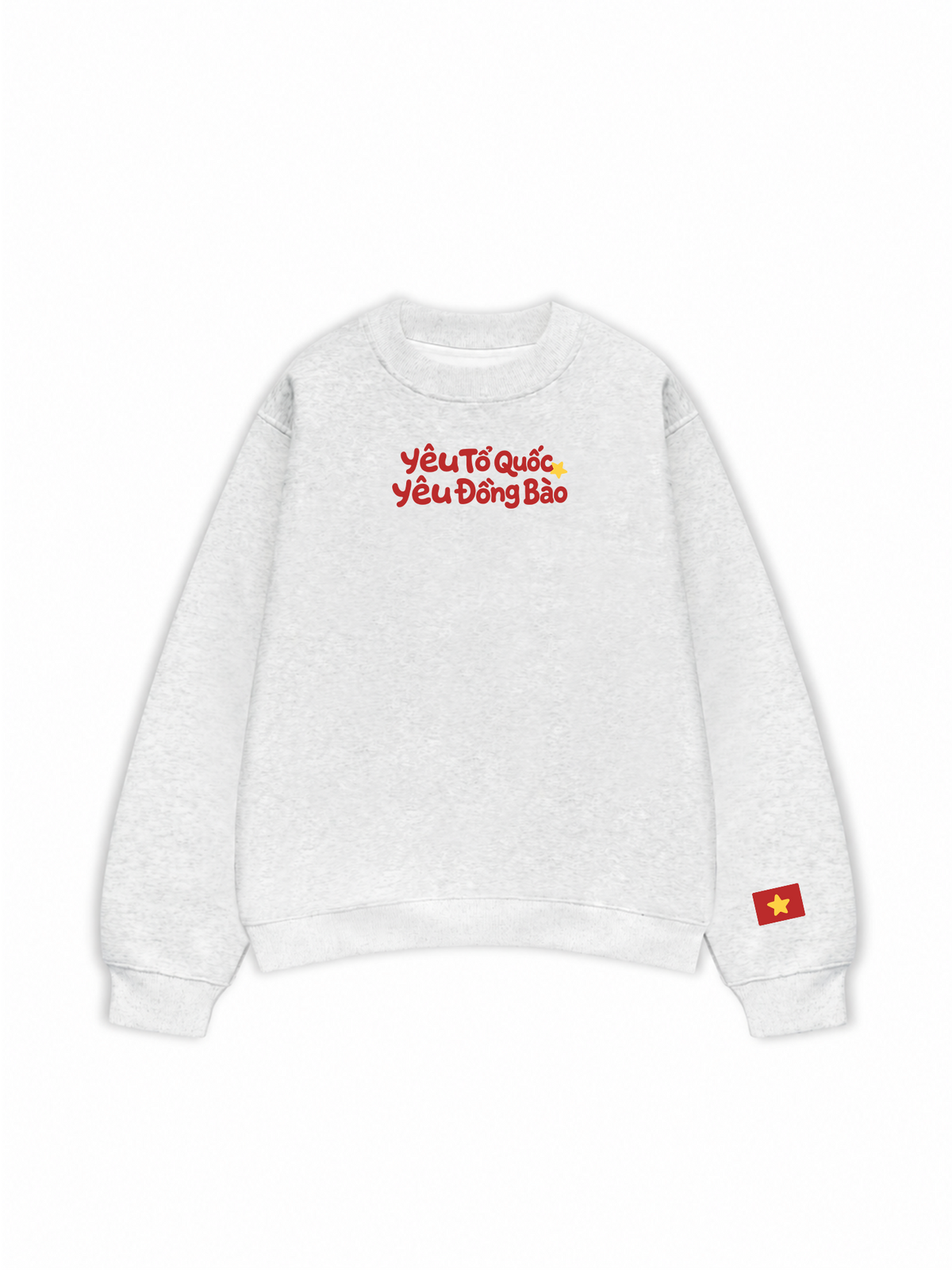 Áo Sweater Nỉ Hai Da Yêu Tổ Quốc, Yêu Đồng Bào