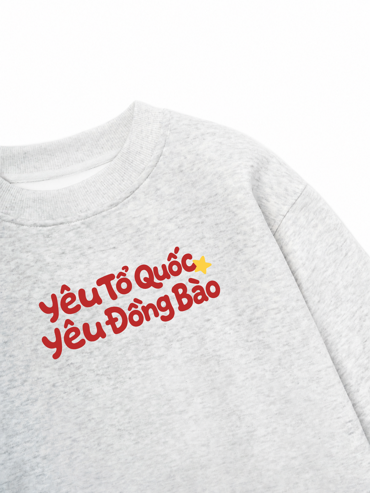 Áo Sweater Nỉ Hai Da Yêu Tổ Quốc, Yêu Đồng Bào