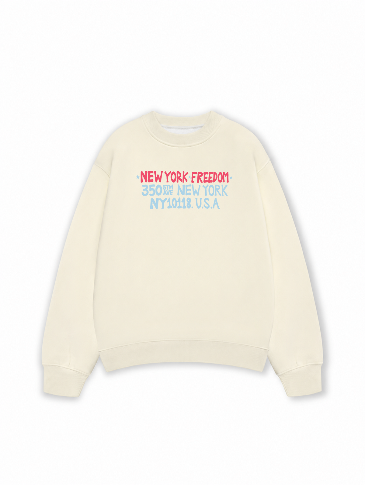 Áo Sweater Nỉ Hai Da New York Freedom