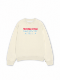 Áo Sweater Nỉ Hai Da New York Freedom
