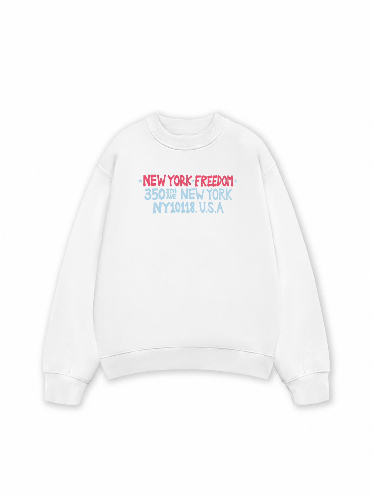 Áo Sweater Nỉ Hai Da New York Freedom