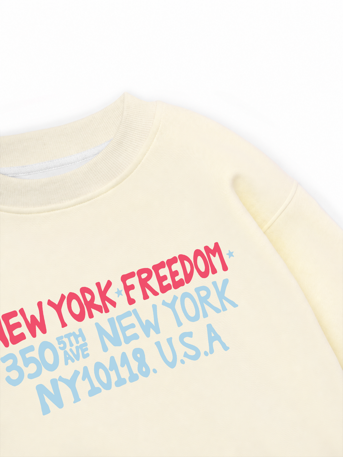 Áo Sweater Nỉ Hai Da New York Freedom
