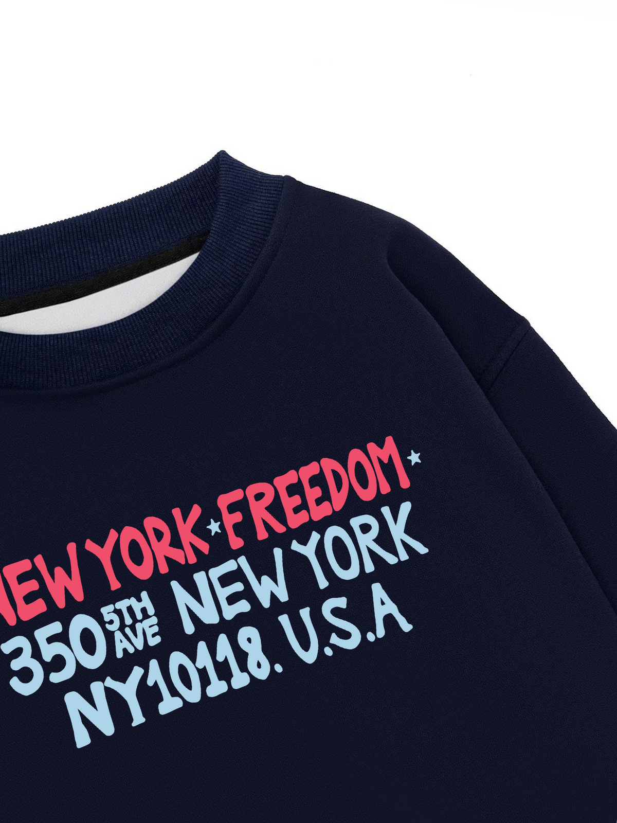 Áo Sweater Nỉ Hai Da New York Freedom