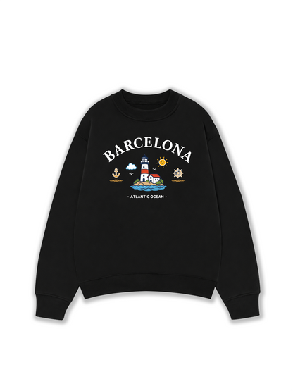 Áo Sweater Nỉ Hai Da Atlantic Ocean