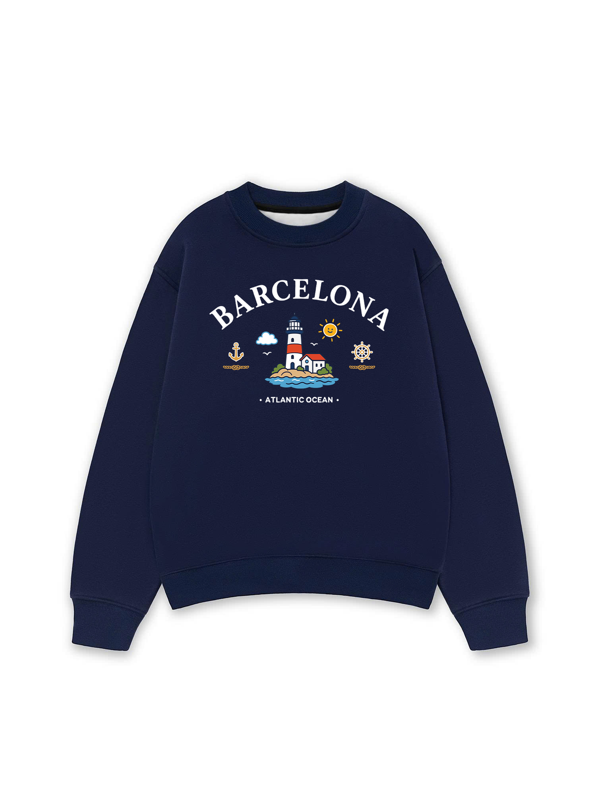Áo Sweater Nỉ Hai Da Atlantic Ocean