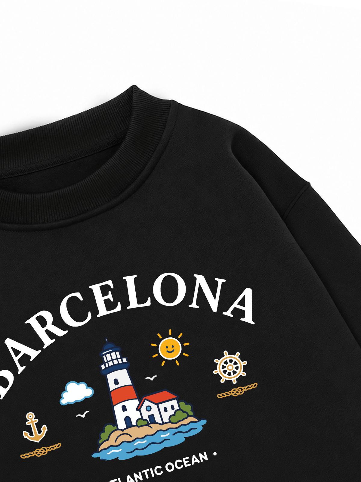 Áo Sweater Nỉ Hai Da Atlantic Ocean