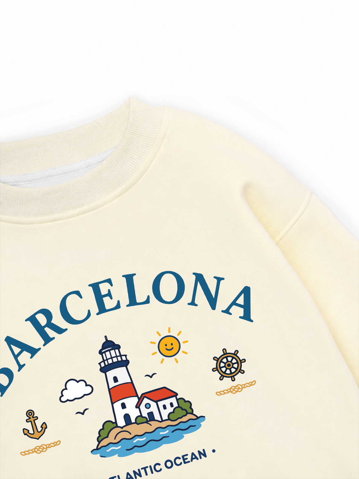 Áo Sweater Nỉ Hai Da Atlantic Ocean