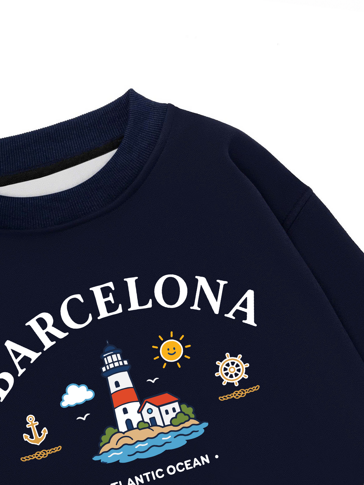 Áo Sweater Nỉ Hai Da Atlantic Ocean