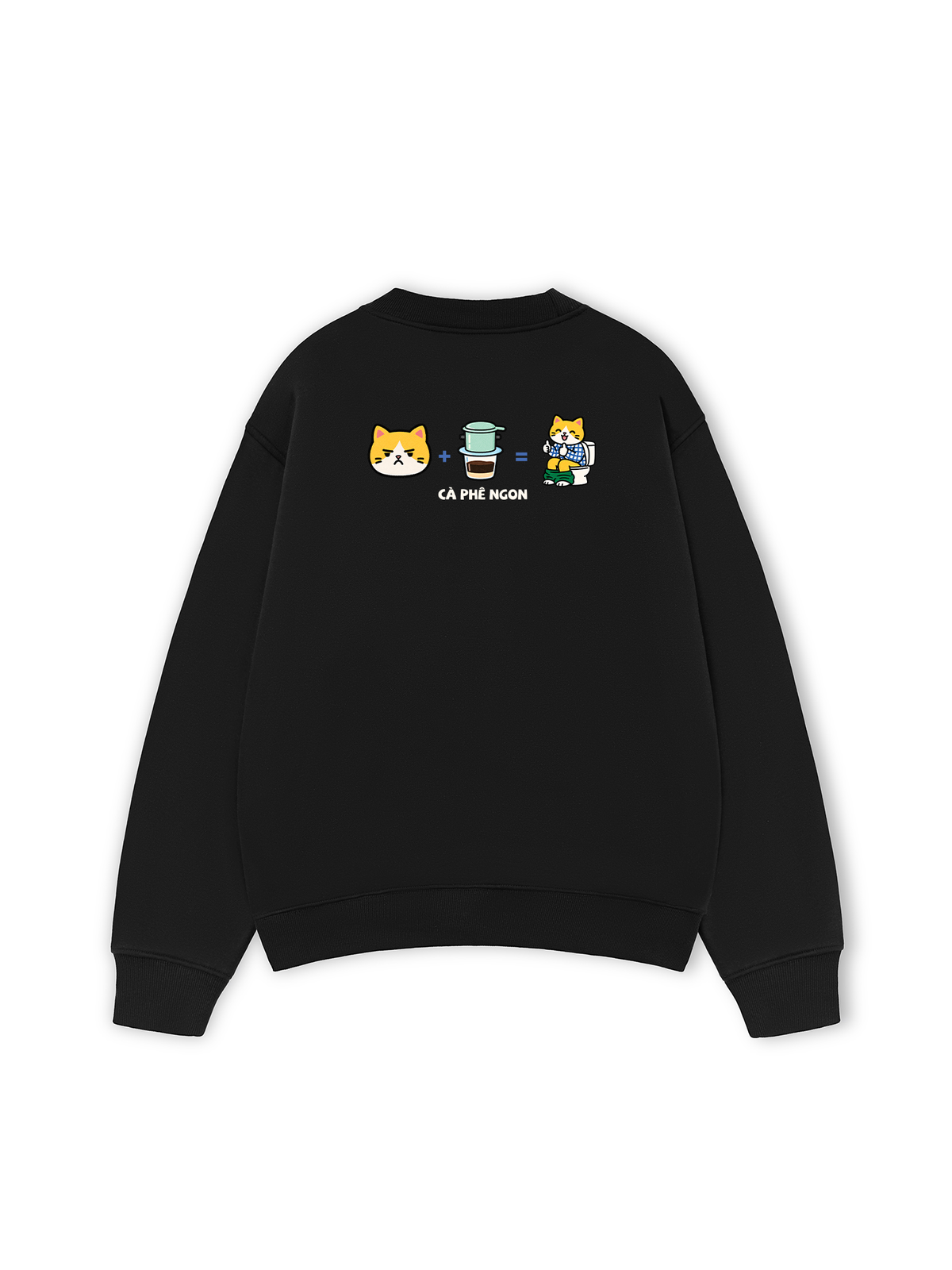 Áo Sweater Nỉ Hai Da Cà Phê Ngon