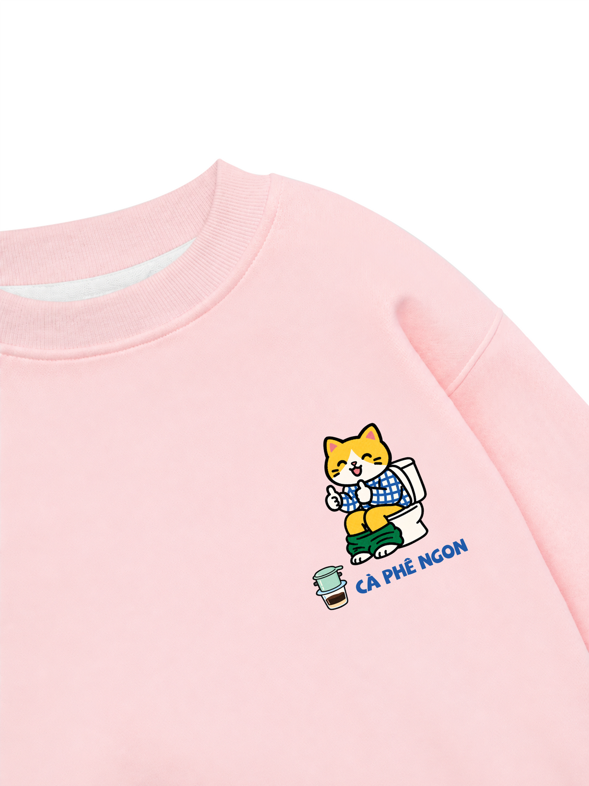 Áo Sweater Nỉ Hai Da Cà Phê Ngon