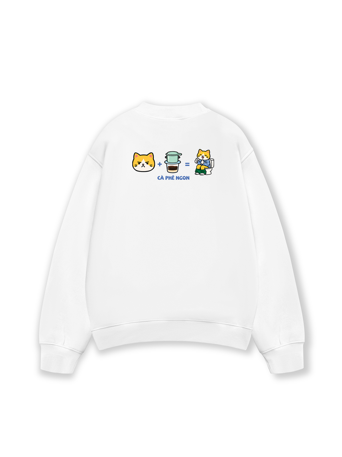 Áo Sweater Nỉ Hai Da Cà Phê Ngon