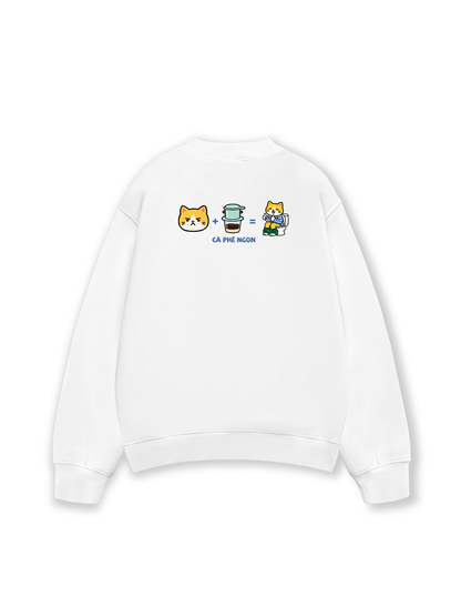 Áo Sweater Nỉ Hai Da Cà Phê Ngon