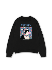 Áo Sweater Nỉ Hai Da Pink Bubble Meow