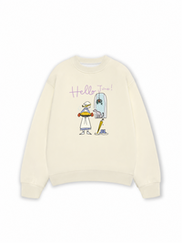 Áo Sweater Nỉ Hai Da Hello June