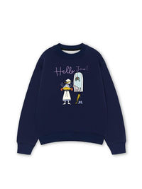 Áo Sweater Nỉ Hai Da Hello June