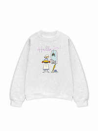 Áo Sweater Nỉ Hai Da Hello June