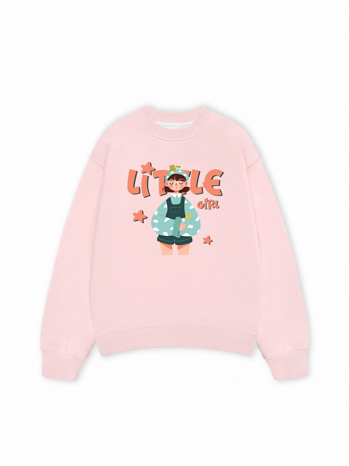 Áo Sweater Nỉ Hai Da Little Cloud Girl