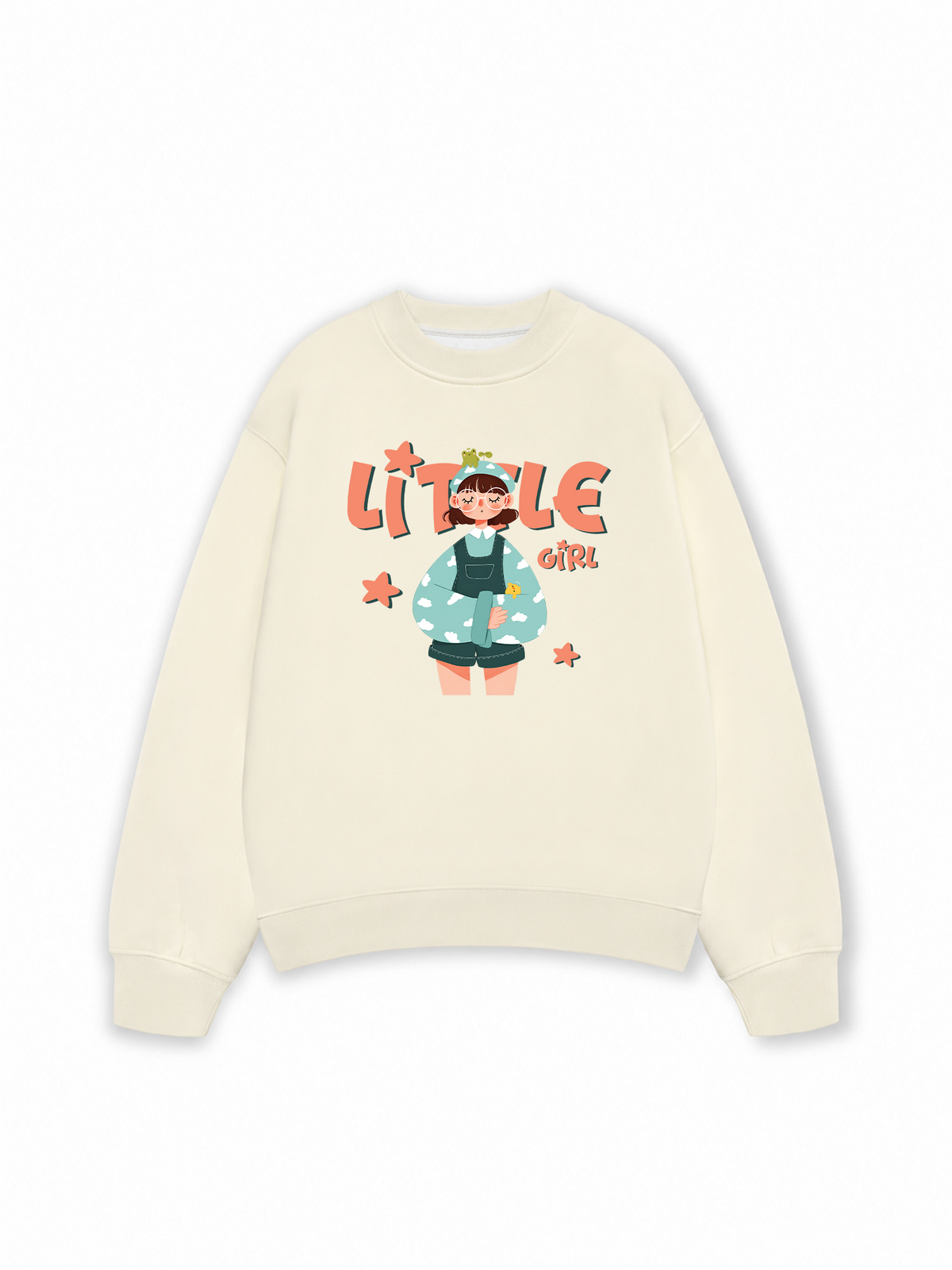 Áo Sweater Nỉ Hai Da Little Cloud Girl