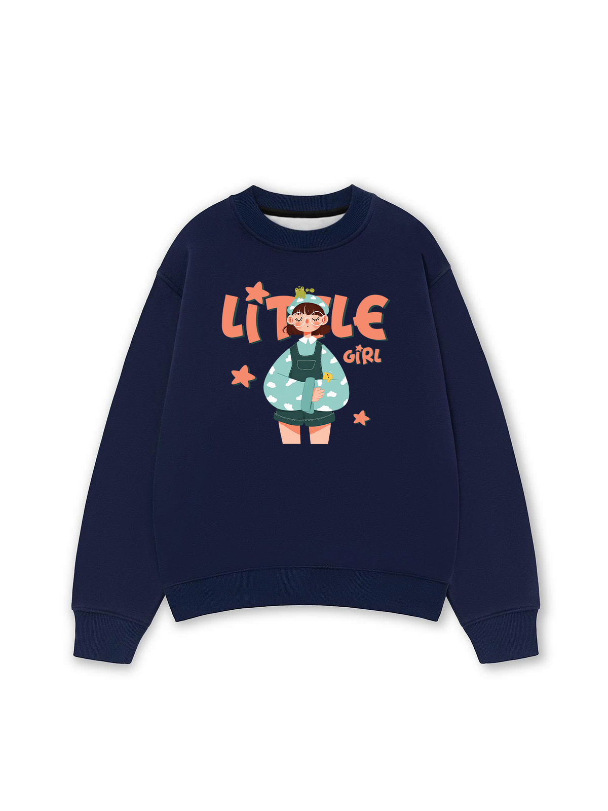Áo Sweater Nỉ Hai Da Little Cloud Girl