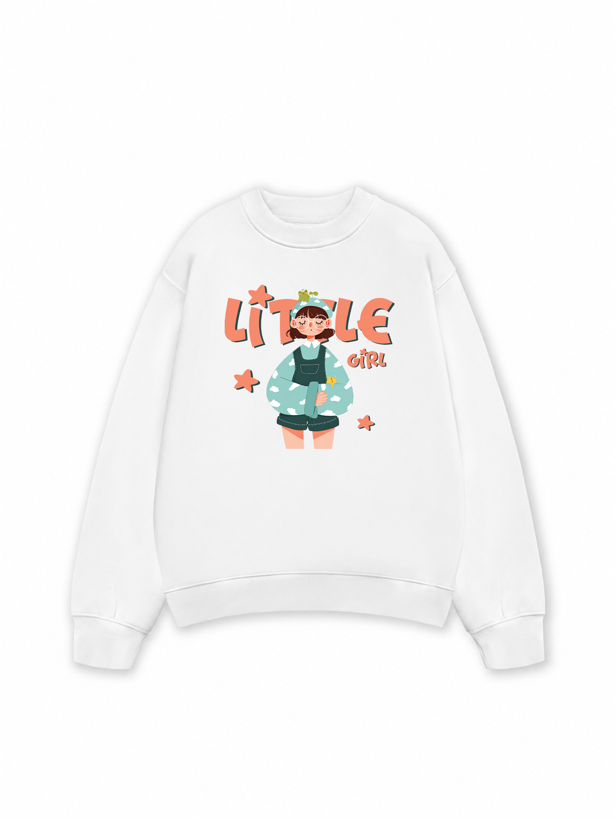 Áo Sweater Nỉ Hai Da Little Cloud Girl