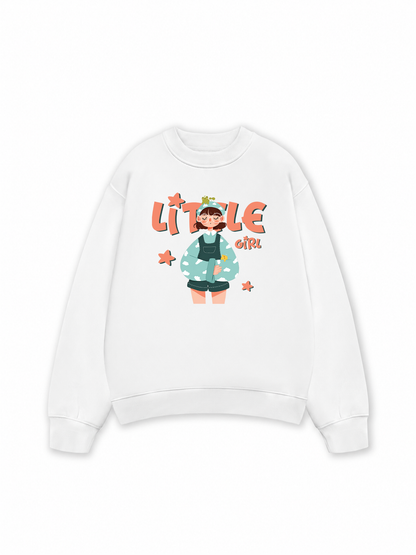 Áo Sweater Nỉ Hai Da Little Cloud Girl