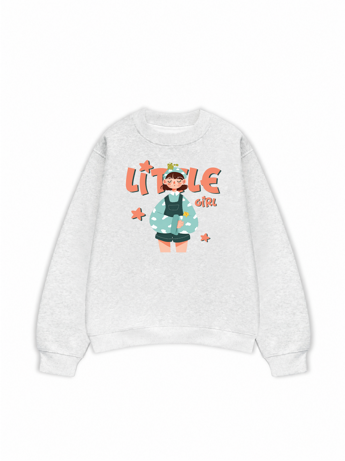 Áo Sweater Nỉ Hai Da Little Cloud Girl