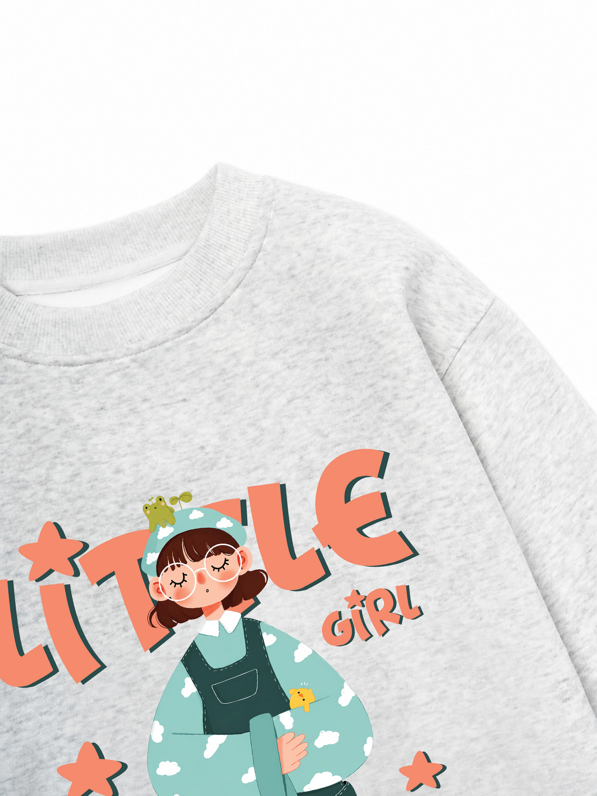 Áo Sweater Nỉ Hai Da Little Cloud Girl