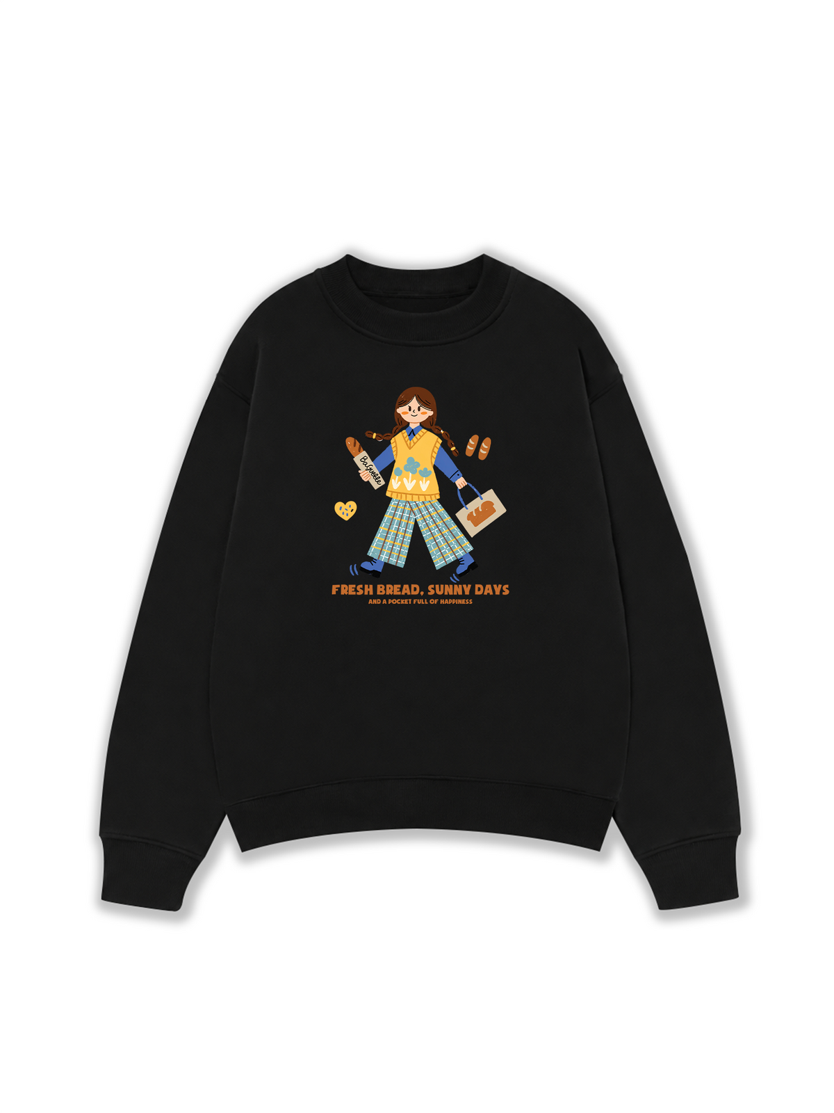 Áo Sweater Nỉ Hai Da Bread Lover