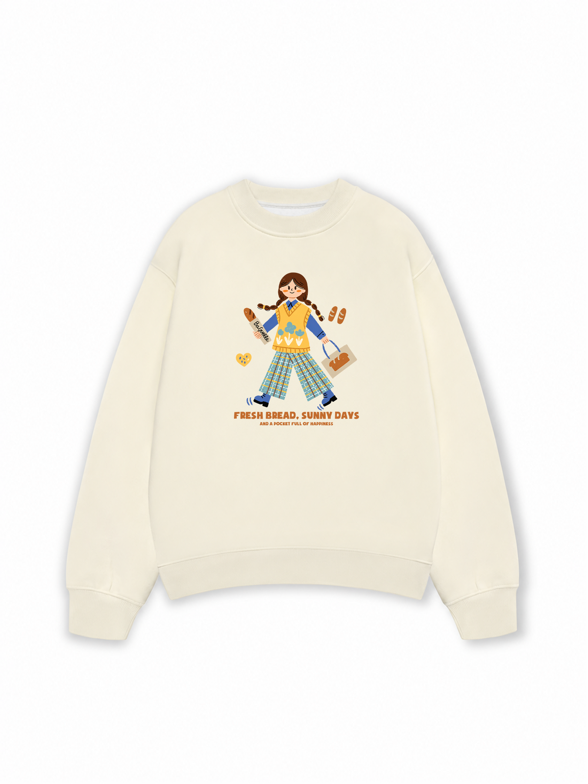 Áo Sweater Nỉ Hai Da Bread Lover