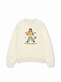 Áo Sweater Nỉ Hai Da Bread Lover