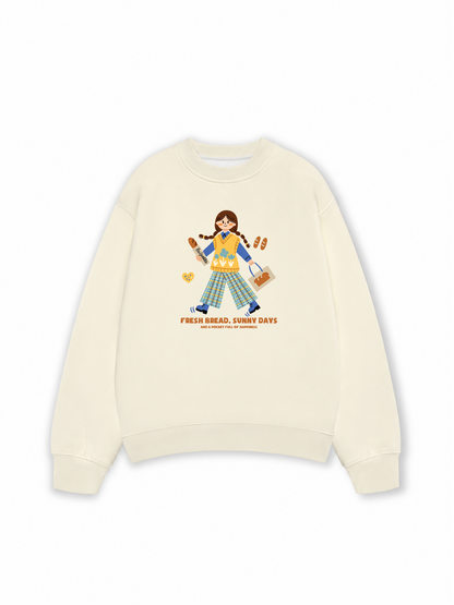 Áo Sweater Nỉ Hai Da Bread Lover