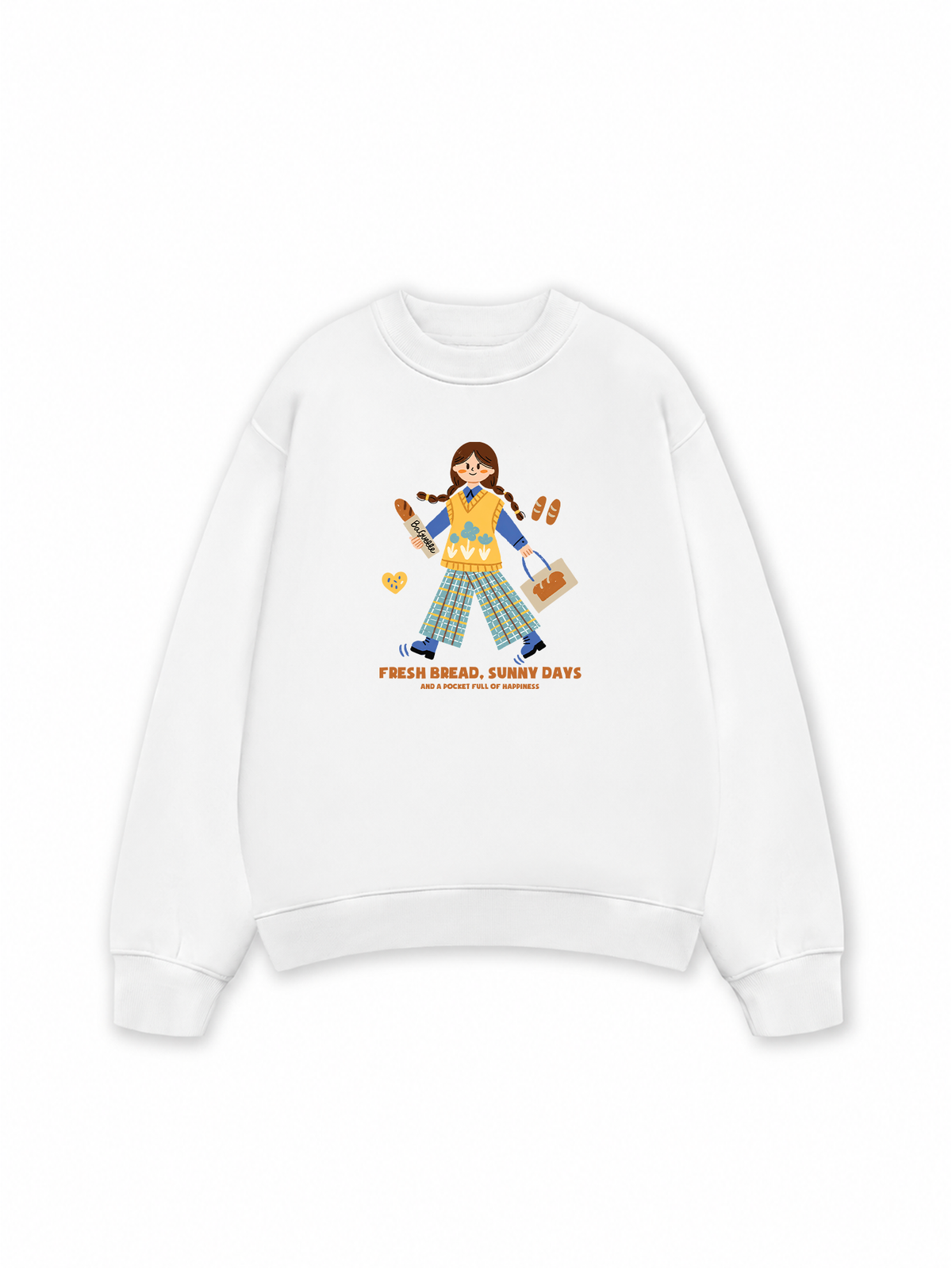 Áo Sweater Nỉ Hai Da Bread Lover