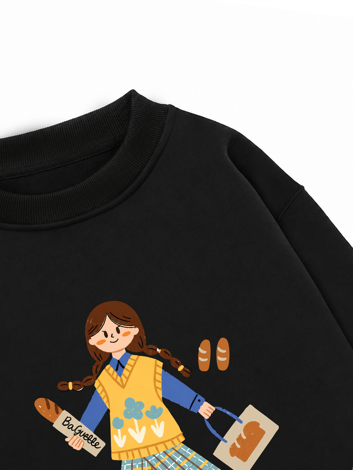 Áo Sweater Nỉ Hai Da Bread Lover