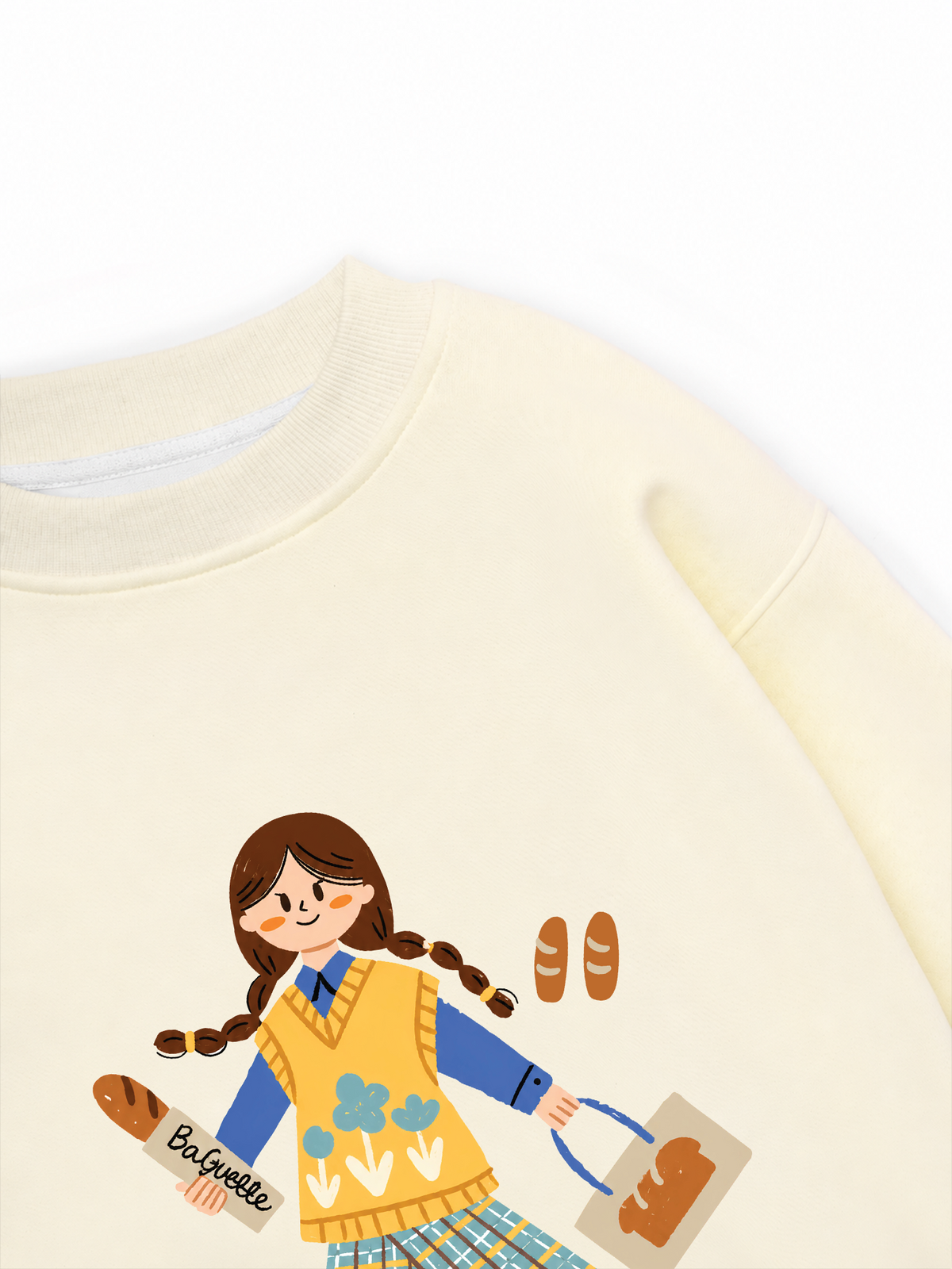 Áo Sweater Nỉ Hai Da Bread Lover