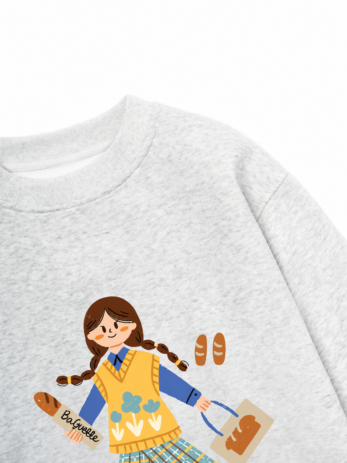 Áo Sweater Nỉ Hai Da Bread Lover