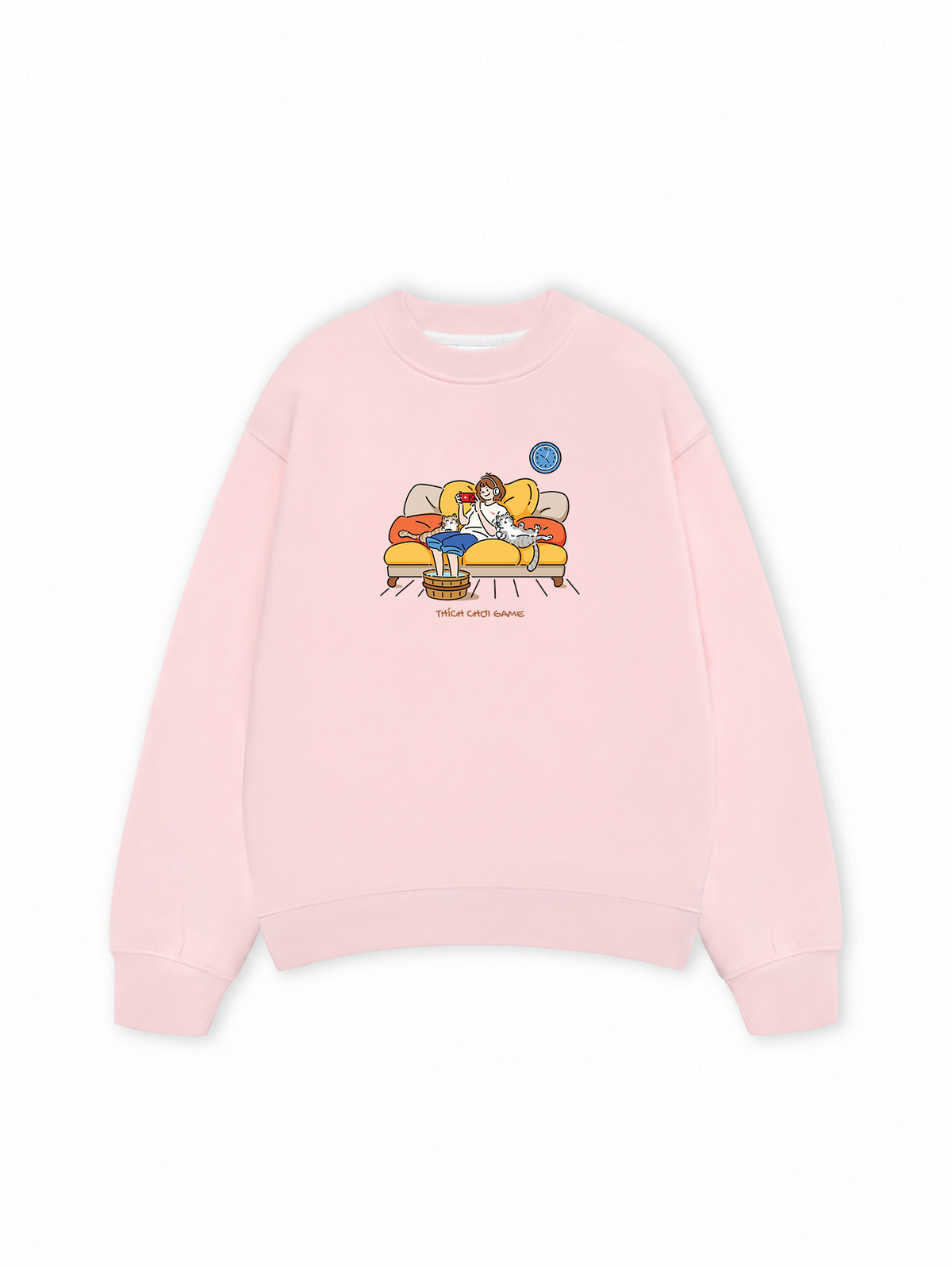 Áo Sweater Nỉ Hai Da Everyday Diary Thích Chơi Game