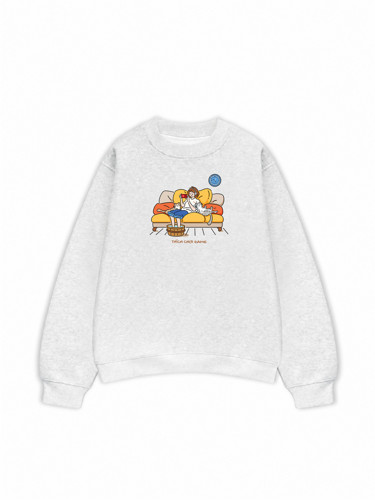 Áo Sweater Nỉ Hai Da Everyday Diary Thích Chơi Game