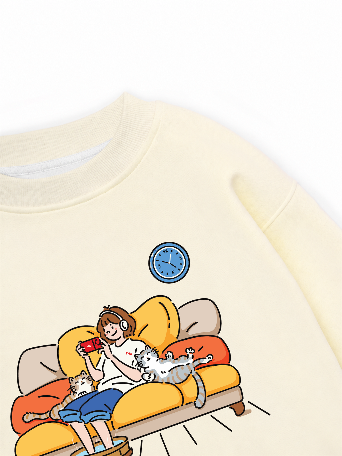 Áo Sweater Nỉ Hai Da Everyday Diary Thích Chơi Game