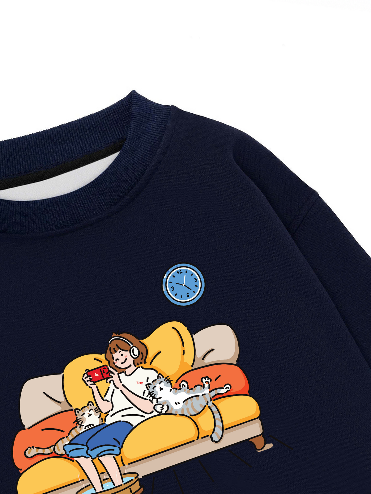 Áo Sweater Nỉ Hai Da Everyday Diary Thích Chơi Game