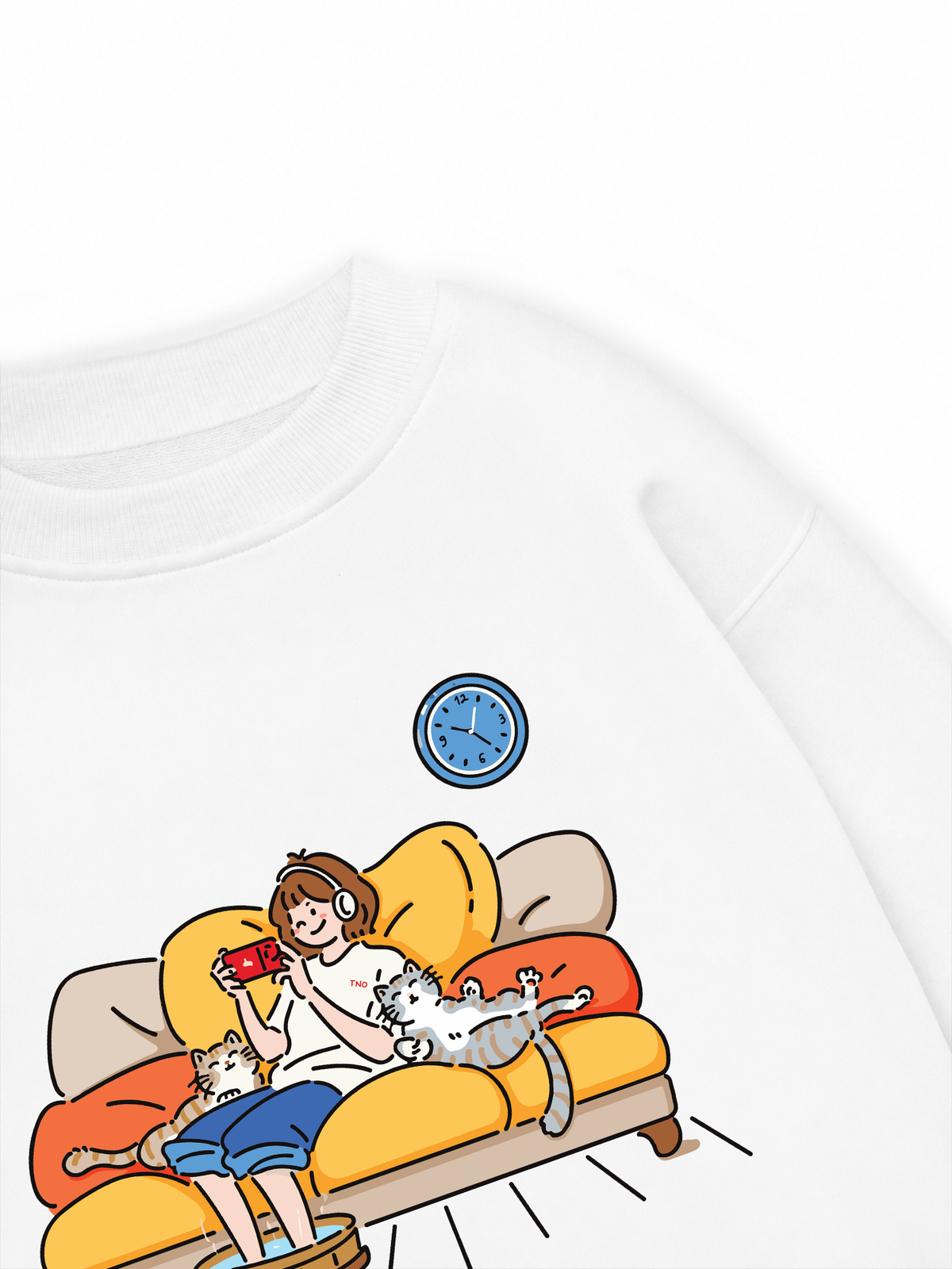 Áo Sweater Nỉ Hai Da Everyday Diary Thích Chơi Game