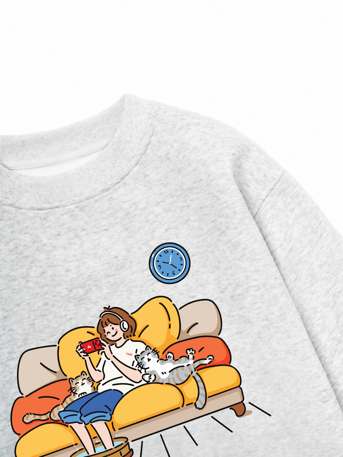 Áo Sweater Nỉ Hai Da Everyday Diary Thích Chơi Game