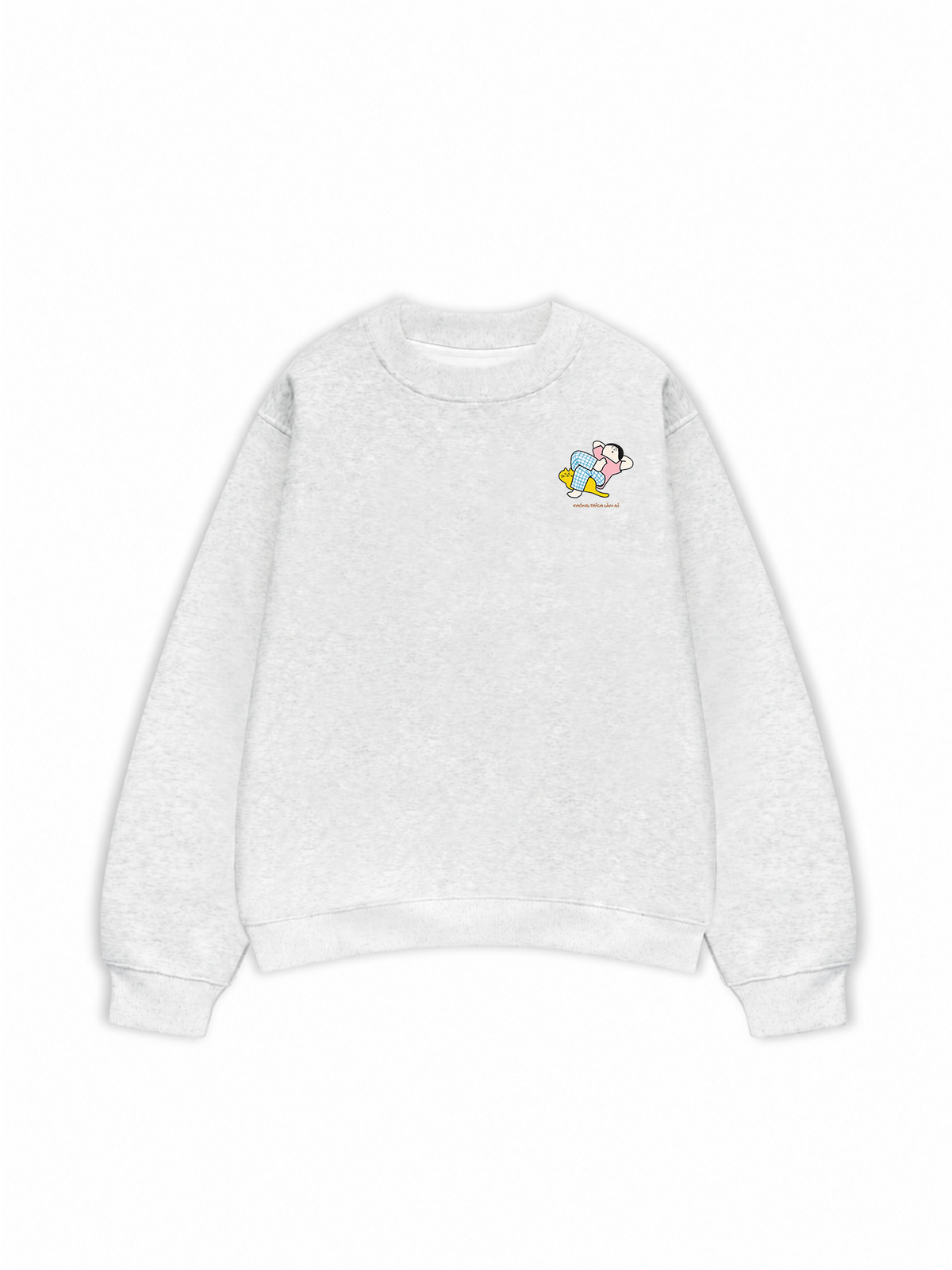 Áo Sweater Nỉ Hai Da Everyday Diary Không Thích Làm Gì