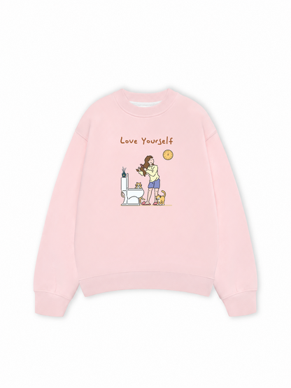 Áo Sweater Nỉ Hai Da Everyday Diary Love Yourself