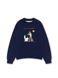 Áo Sweater Nỉ Hai Da Everyday Diary Love Yourself