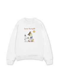 Áo Sweater Nỉ Hai Da Everyday Diary Love Yourself