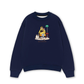 Áo Sweater Nỉ Hai Da Everyday Diary Sách Cà Phê Và Mèo