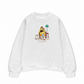 Áo Sweater Nỉ Hai Da Everyday Diary Sách Cà Phê Và Mèo